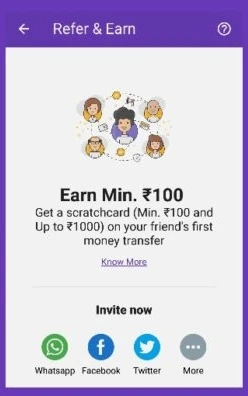 your phonepe Unique Referral Link