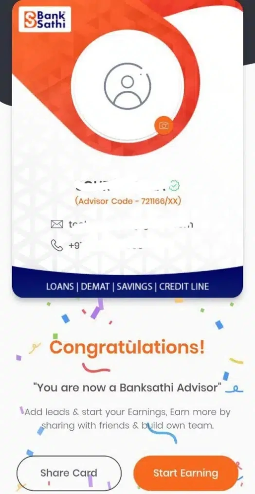 Enter This BankSathi Refer Code