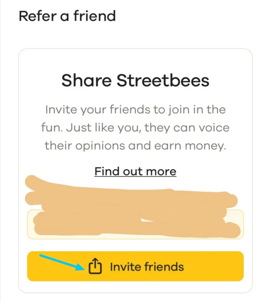 Refer A Friend Section