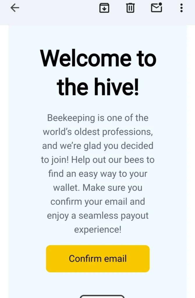 honeygain Confirm Email Button