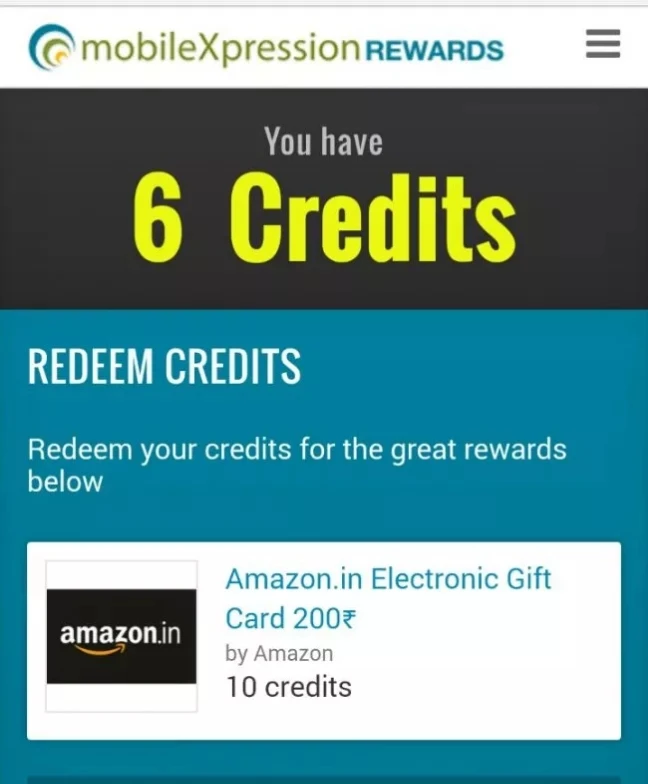 Redeem Amazon Vouchers From The MobileXpression App
